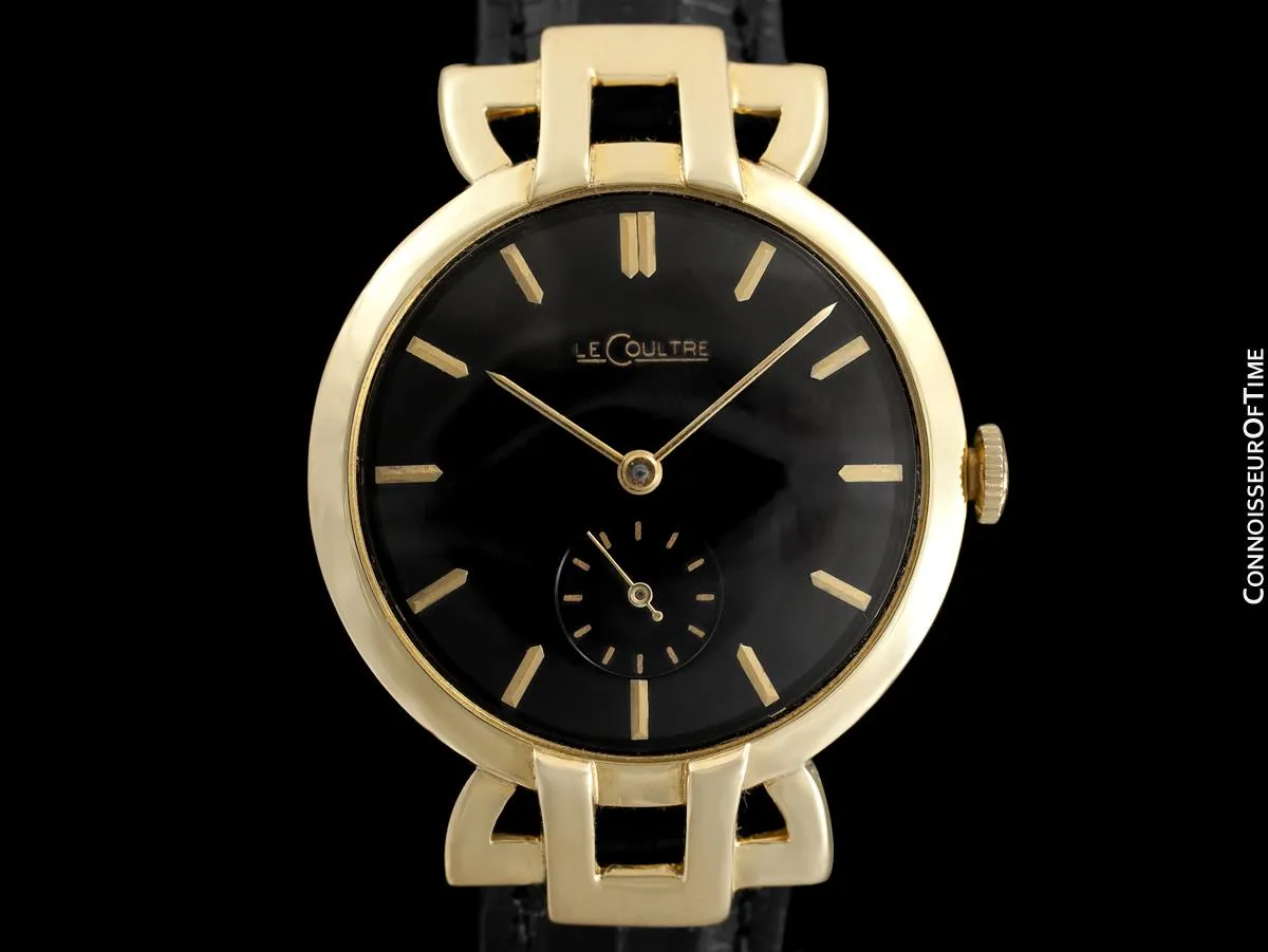 1951 Jaeger-LeCoultre Vintage Mens Watch, Extremely Rare Model, 18K Gold - The Hale