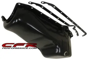 1958-79 CHEVY SMALL BLOCK 283-305-327-350 IMCA CIRCLE TRACK RACING OIL PAN - BLACK