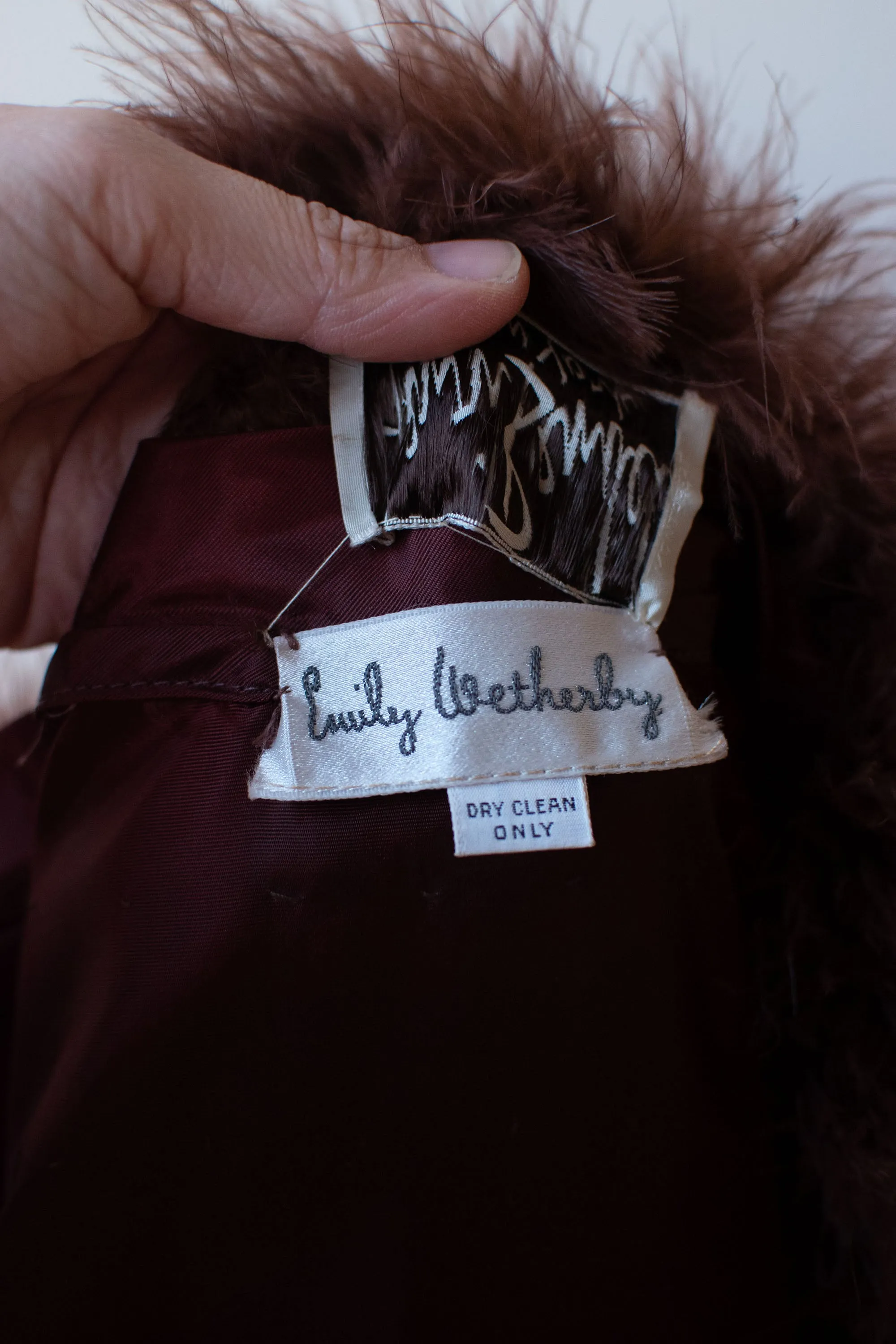1980s Feather Coat | Emily Wetherby