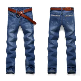 2018 Fashion cholyl Straight Mens Biker Jeans