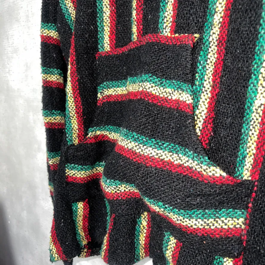 90'S MEXICO製 / RASTA COLOR BAJA HOODIE (UNISEX)