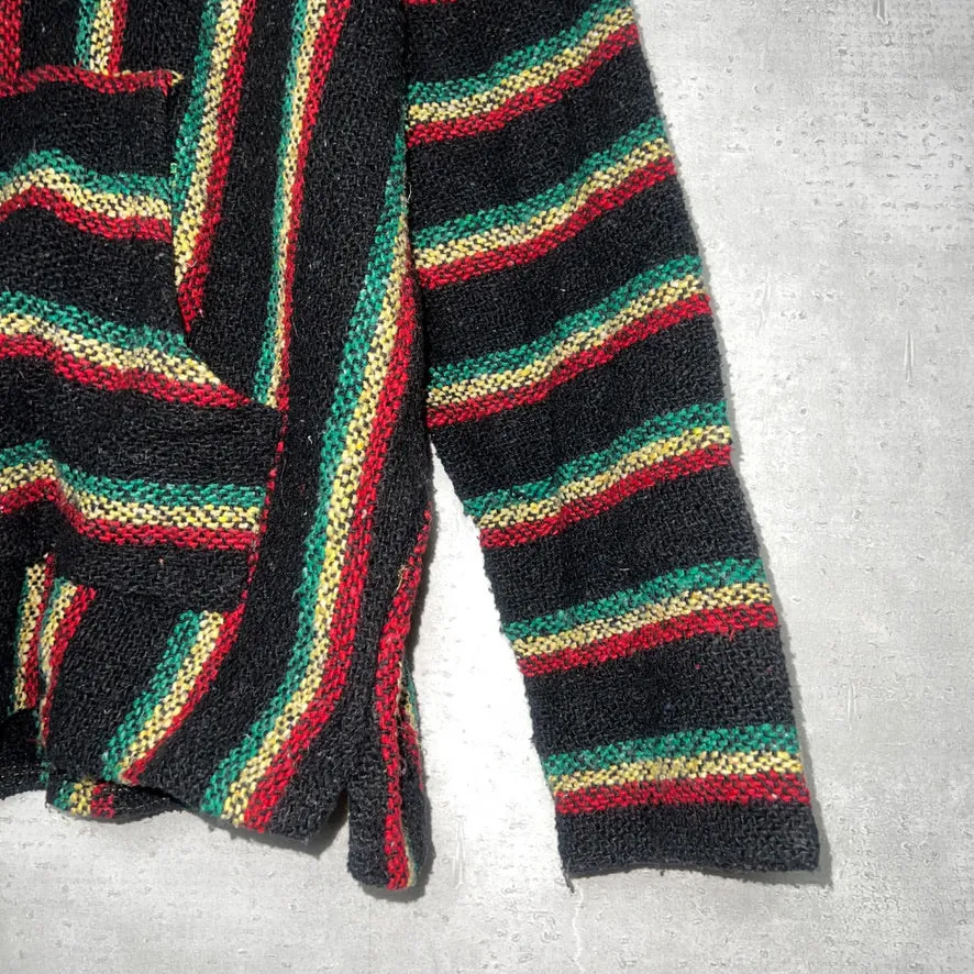 90'S MEXICO製 / RASTA COLOR BAJA HOODIE (UNISEX)