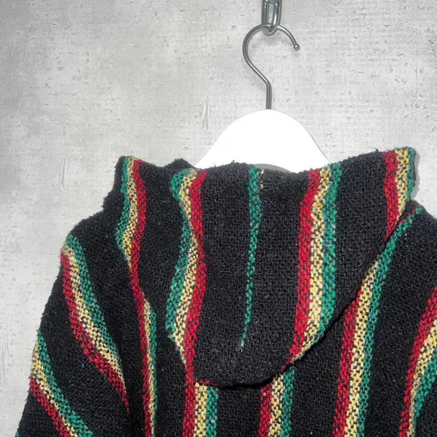 90'S MEXICO製 / RASTA COLOR BAJA HOODIE (UNISEX)