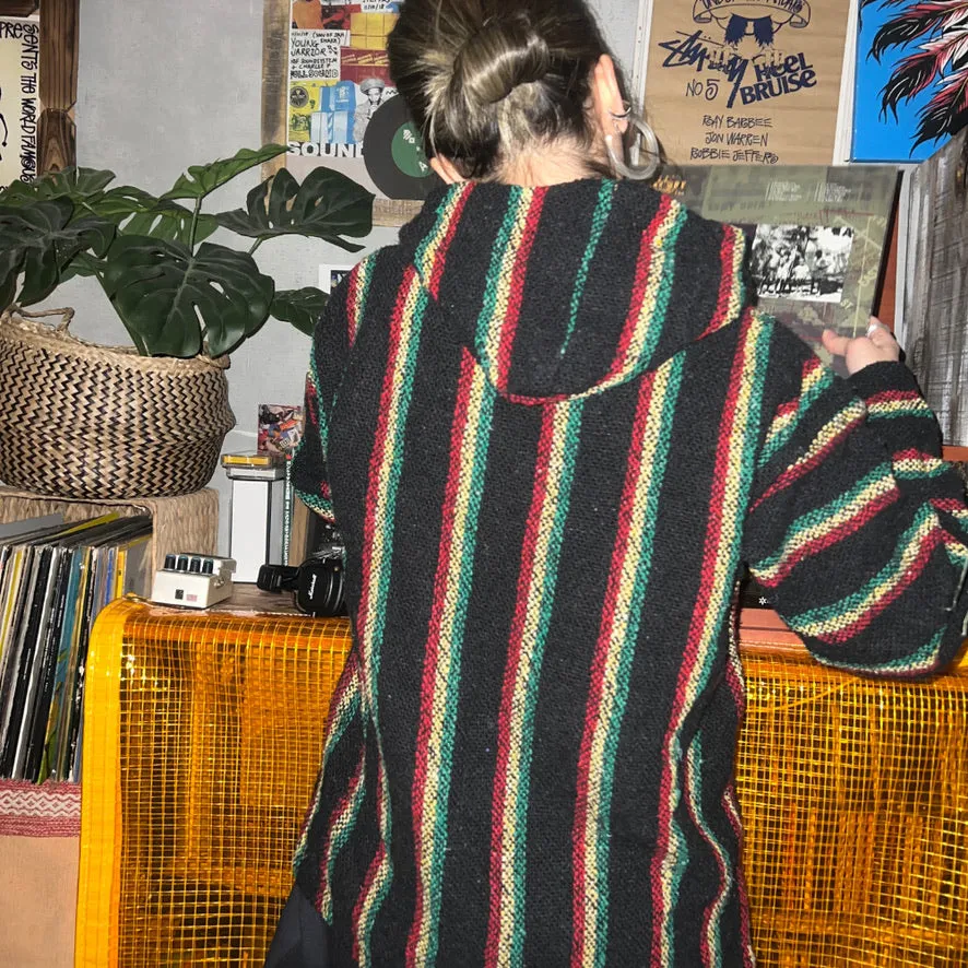 90'S MEXICO製 / RASTA COLOR BAJA HOODIE (UNISEX)