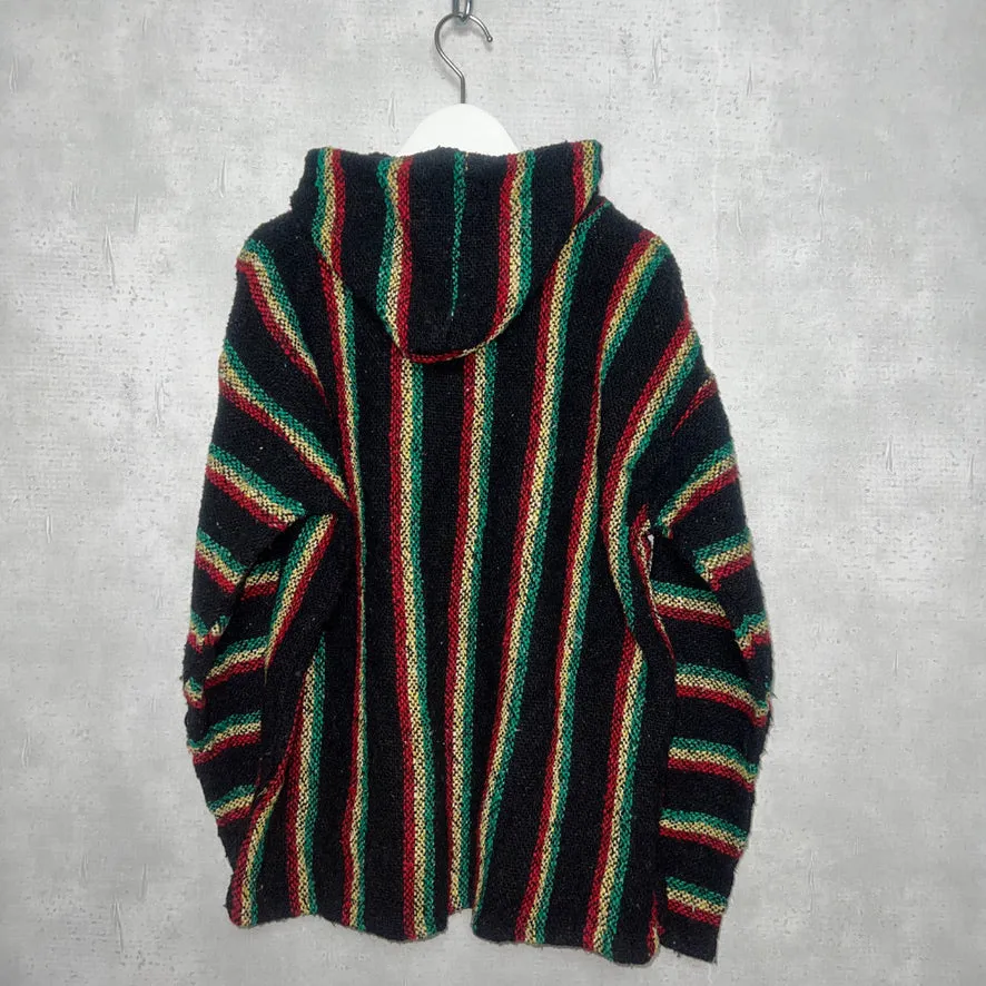 90'S MEXICO製 / RASTA COLOR BAJA HOODIE (UNISEX)