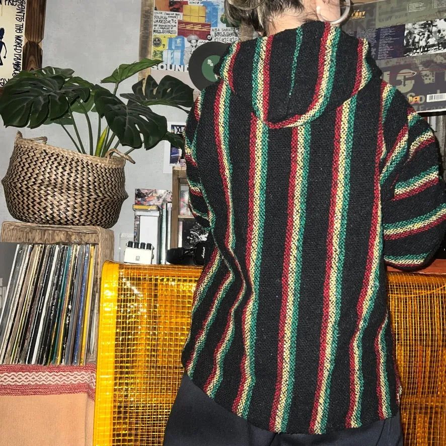 90'S MEXICO製 / RASTA COLOR BAJA HOODIE (UNISEX)