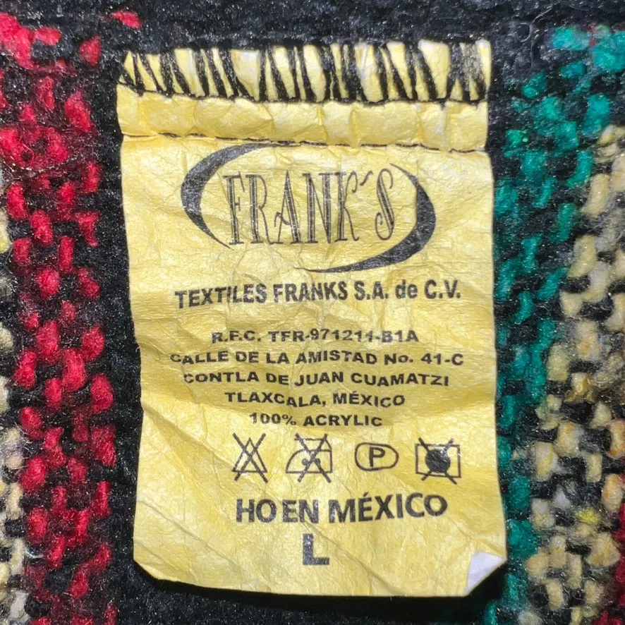 90'S MEXICO製 / RASTA COLOR BAJA HOODIE (UNISEX)