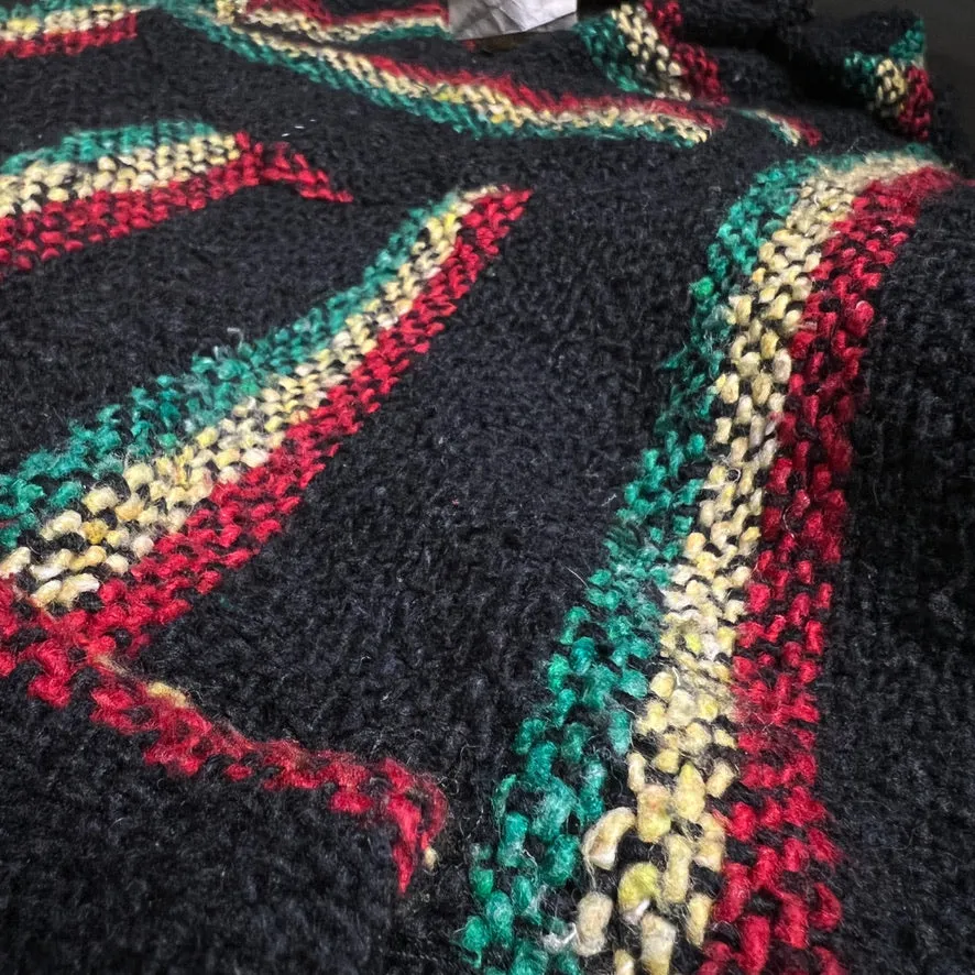 90'S MEXICO製 / RASTA COLOR BAJA HOODIE (UNISEX)