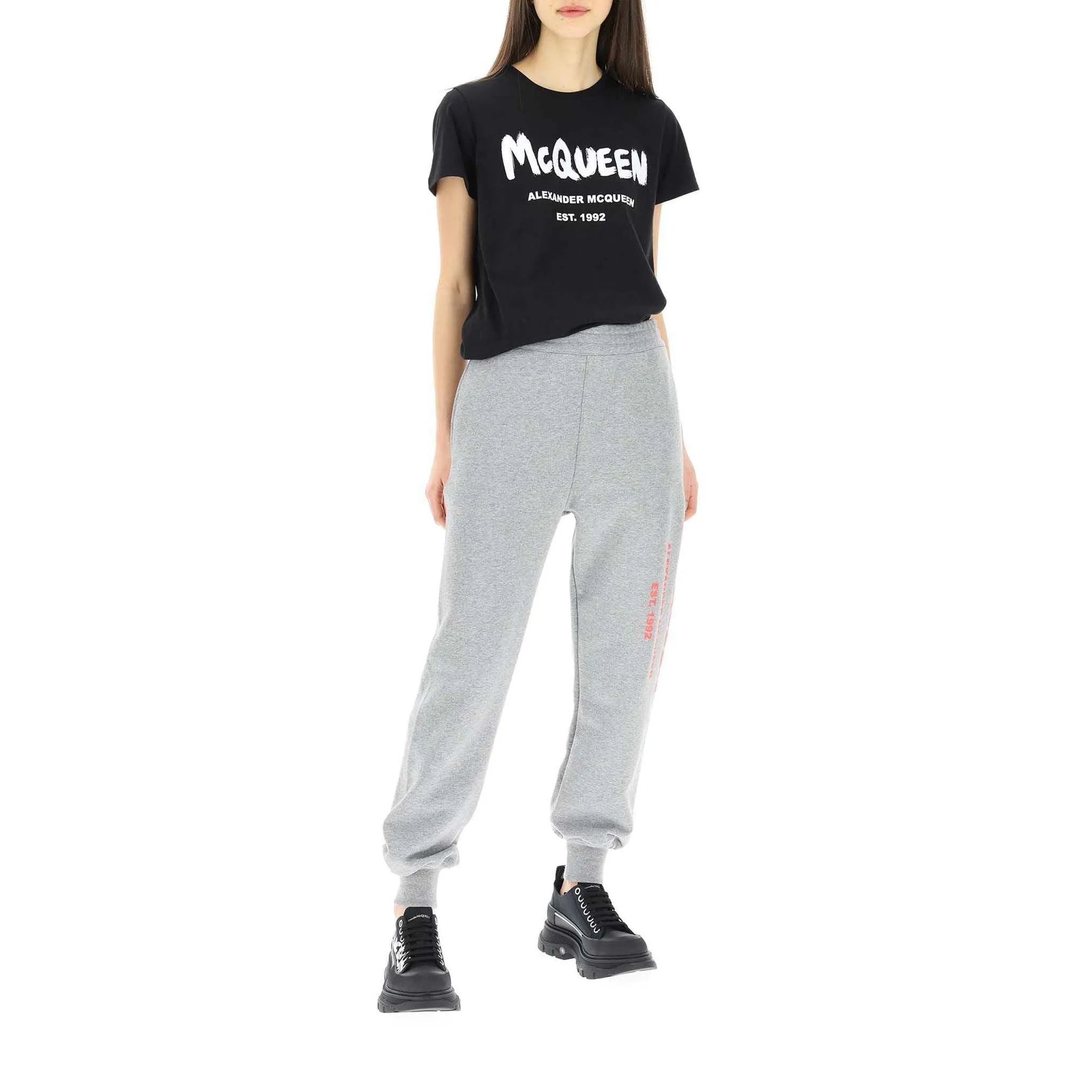 Alexander McQueen Alexander McQueen Graffiti Logo Sport Trousers