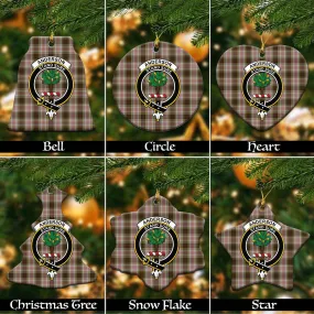 Anderson Dress Tartan Christmas Ceramic Ornaments with Family Crest