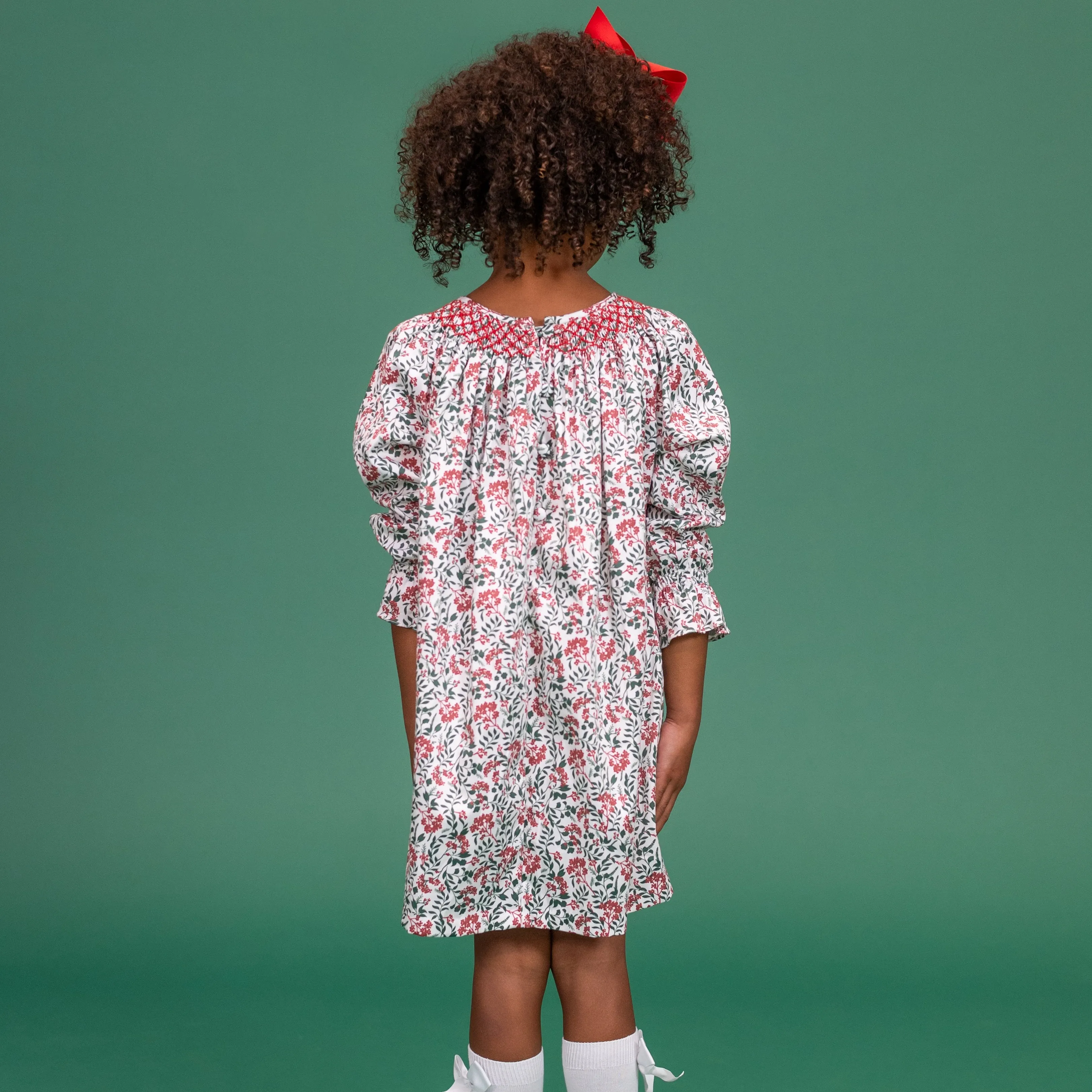 Aspen Girl Dress - Holly Berry
