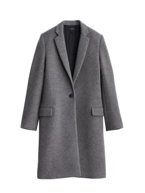 Ava Italian Wool Coat Hthrgry