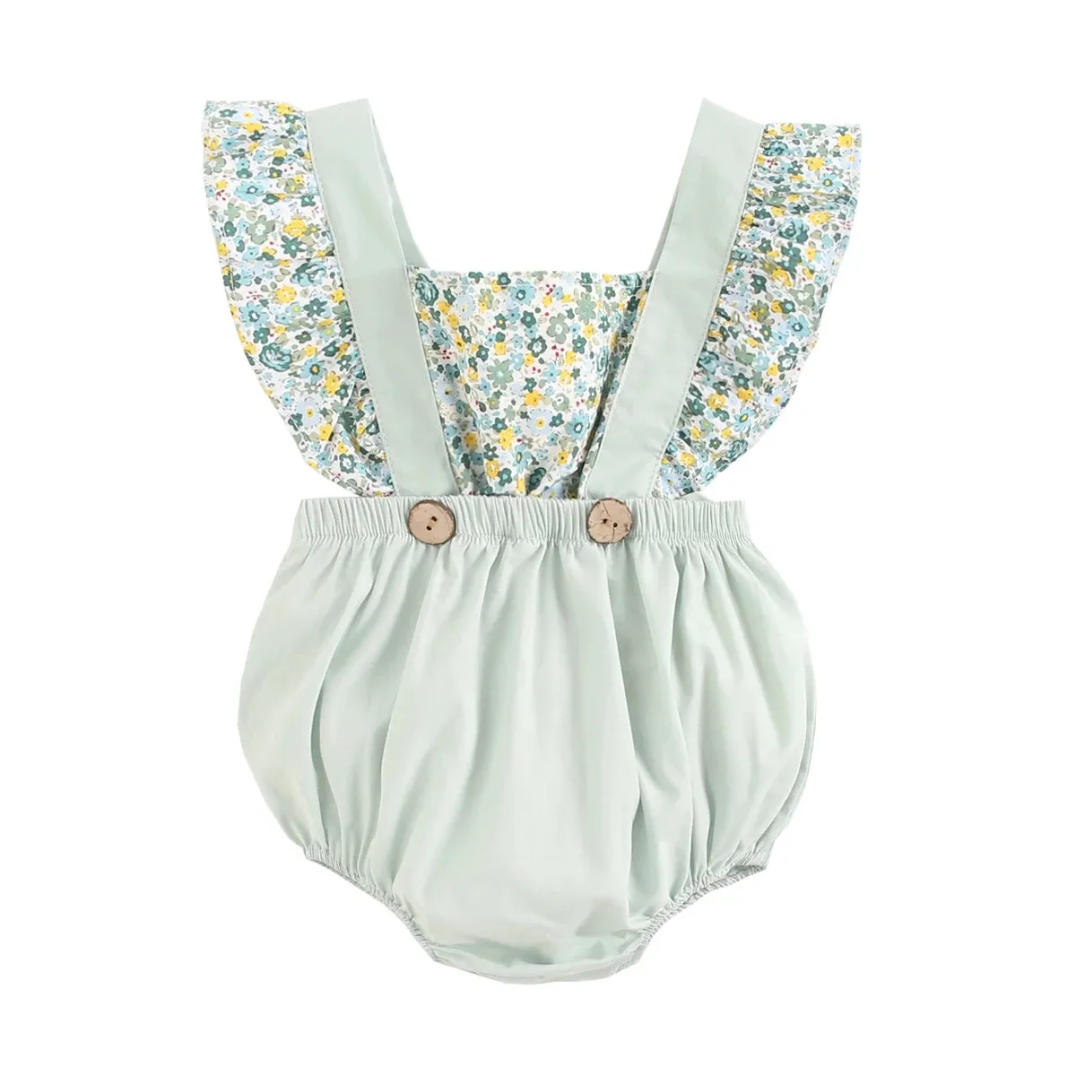 Baby Girl's Flower Romper