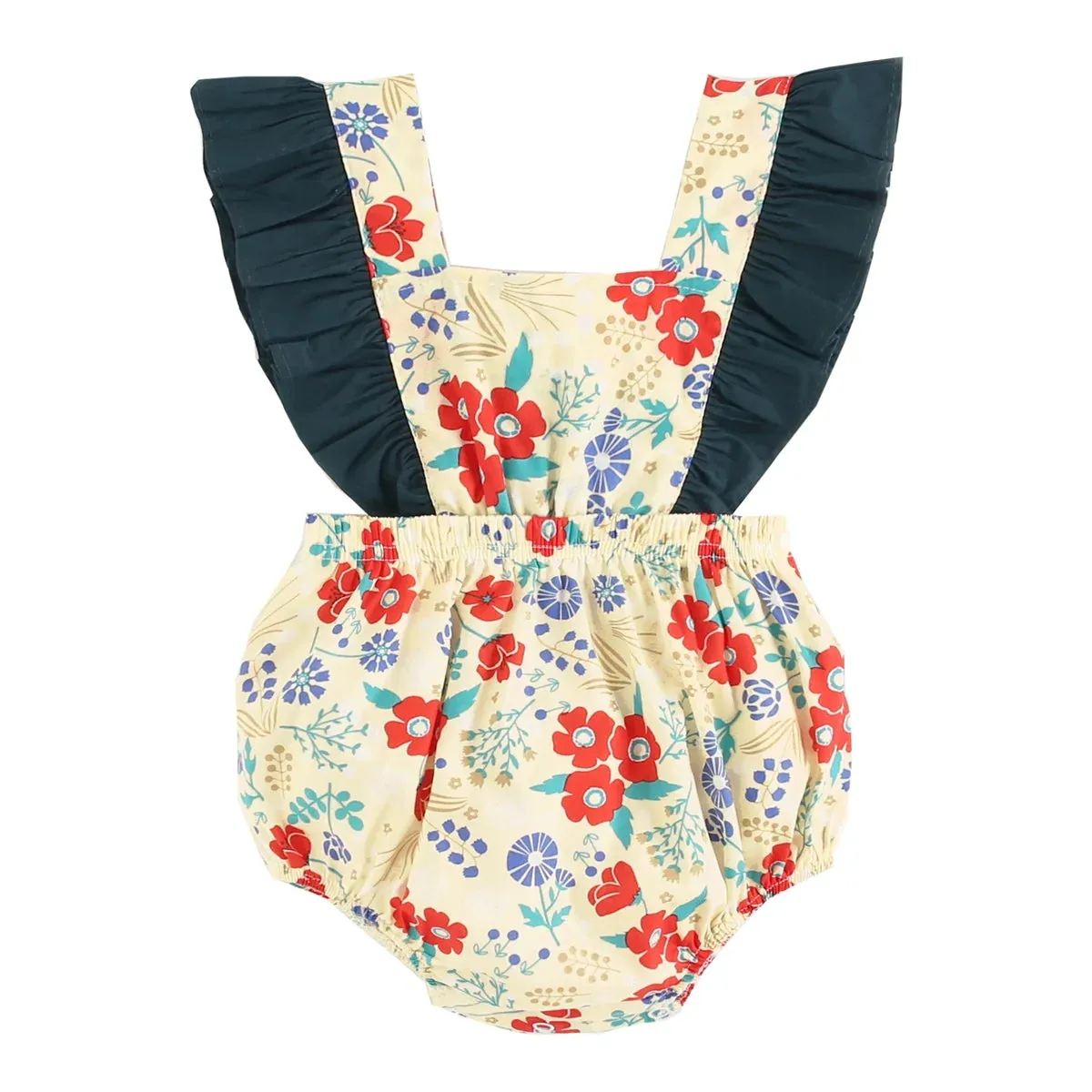 Baby Girl's Flower Romper
