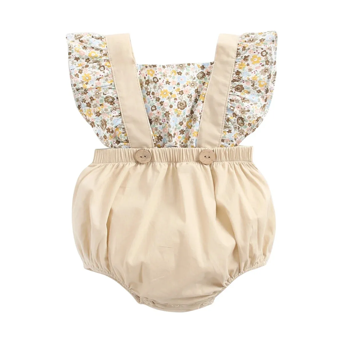 Baby Girl's Flower Romper