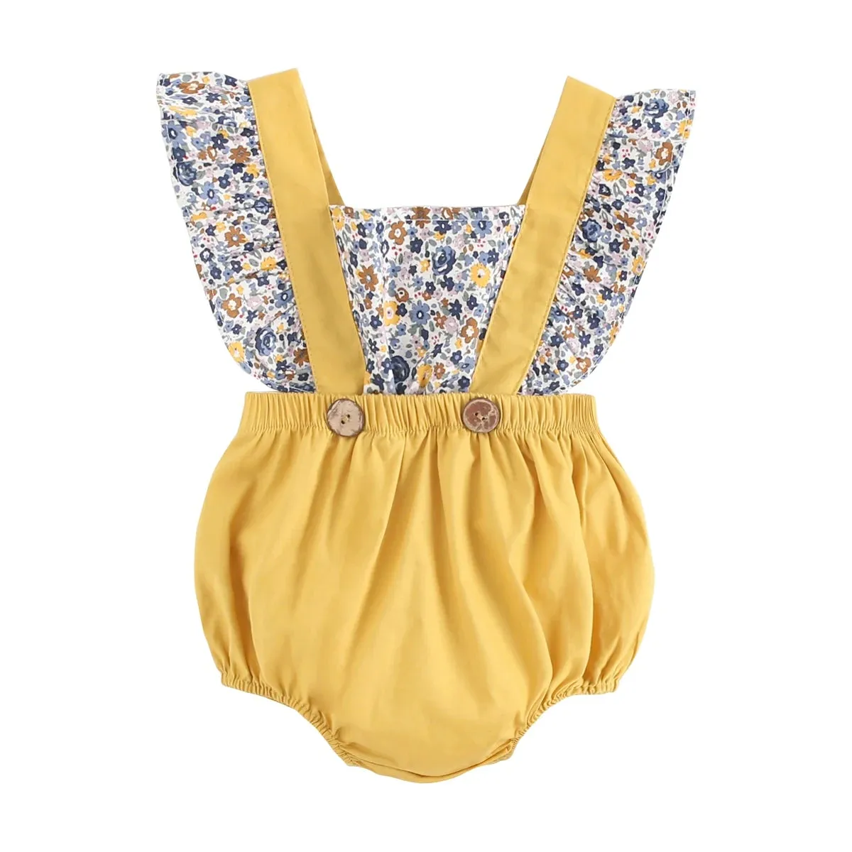 Baby Girl's Flower Romper