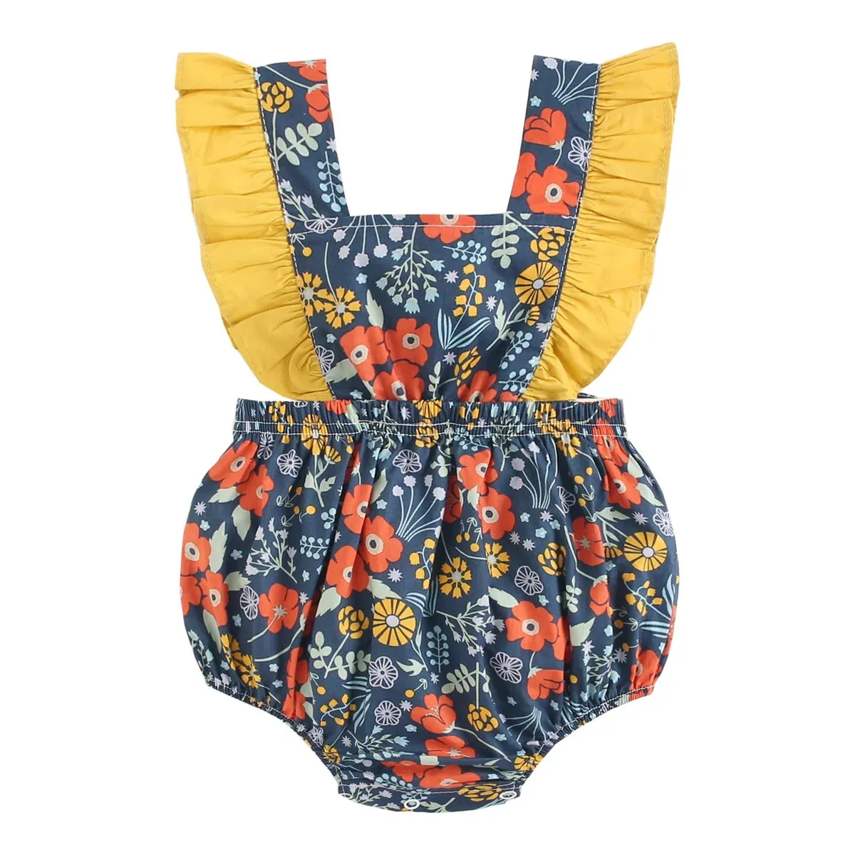 Baby Girl's Flower Romper