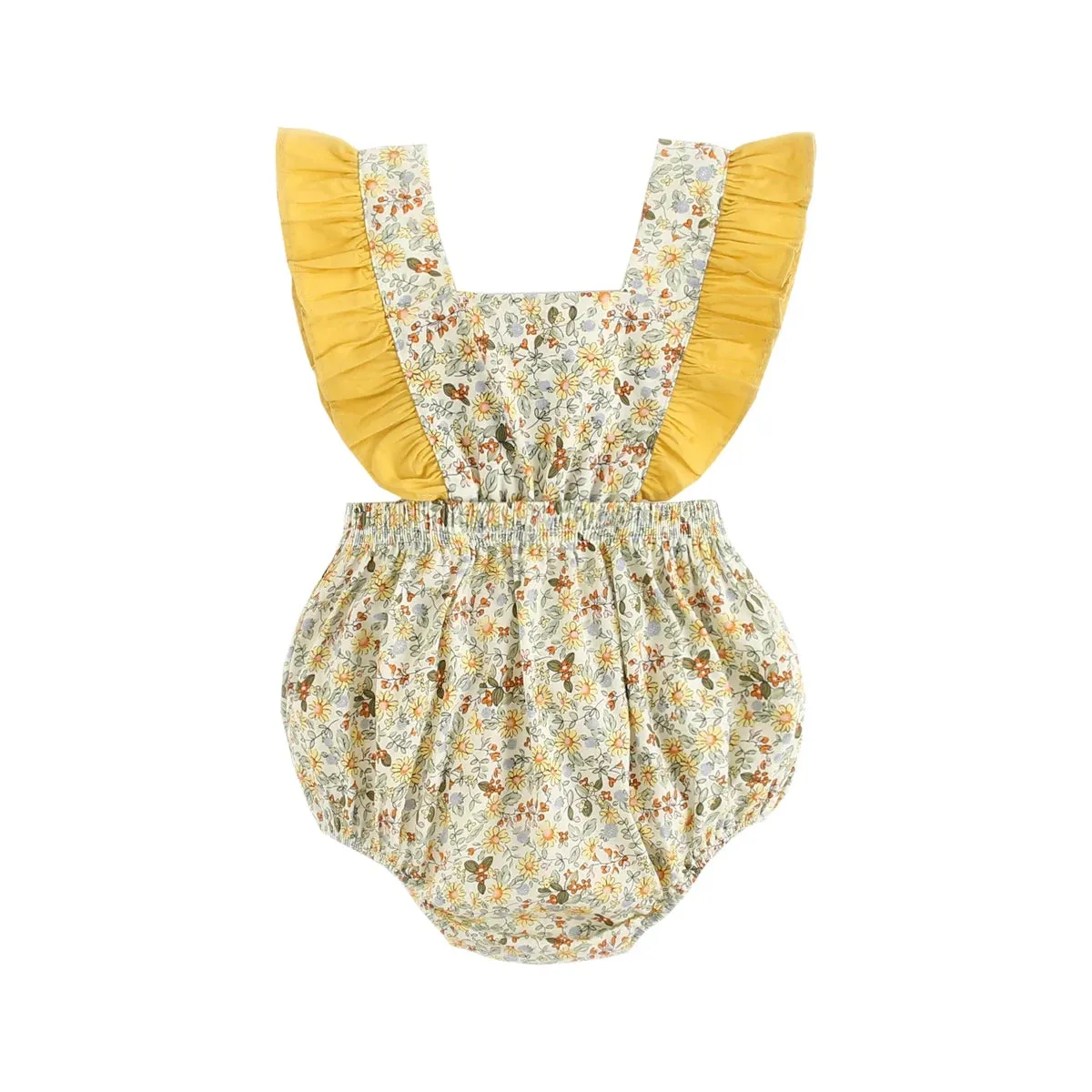 Baby Girl's Flower Romper