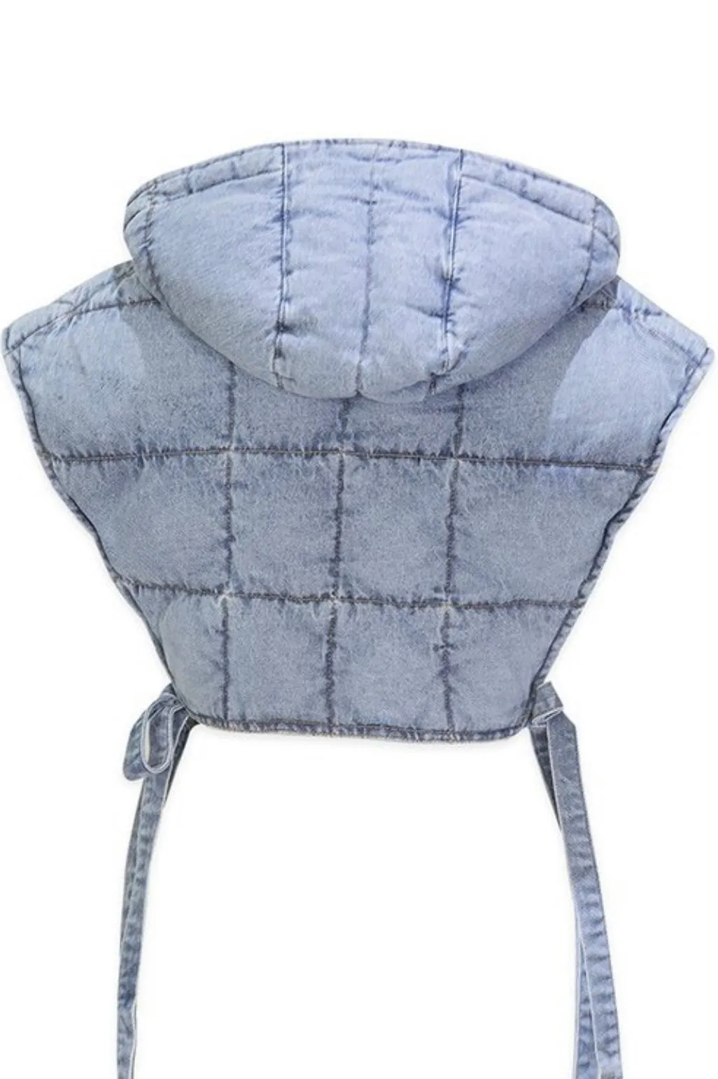 Baddie Quilted Denim Crop Jacket