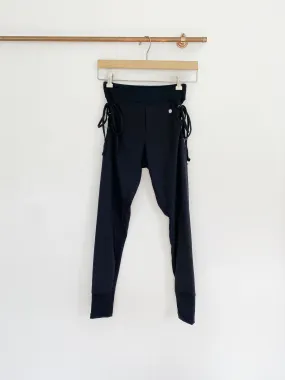 Bally Total Black Lace-up Leggings XS