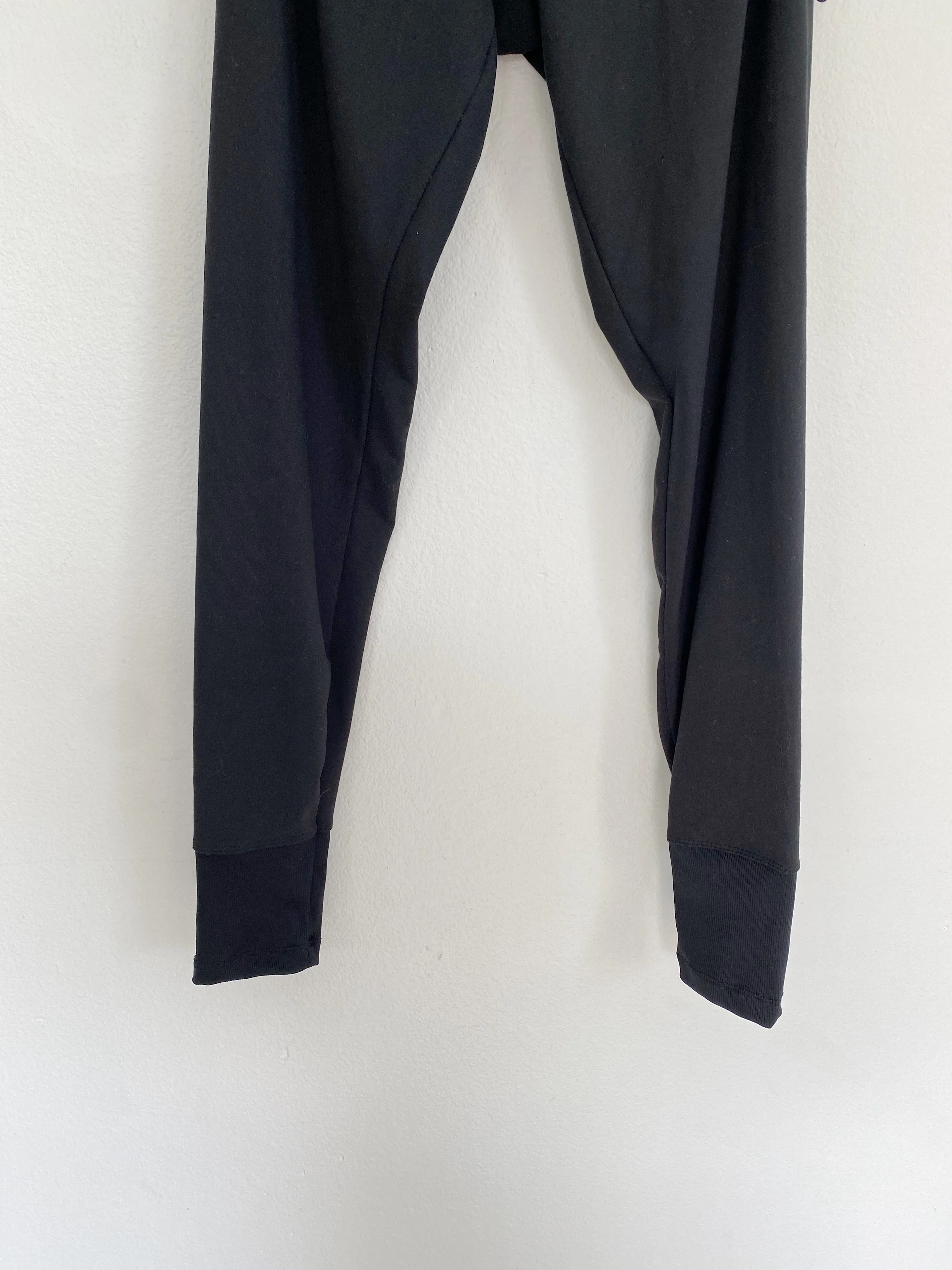 Bally Total Black Lace-up Leggings XS