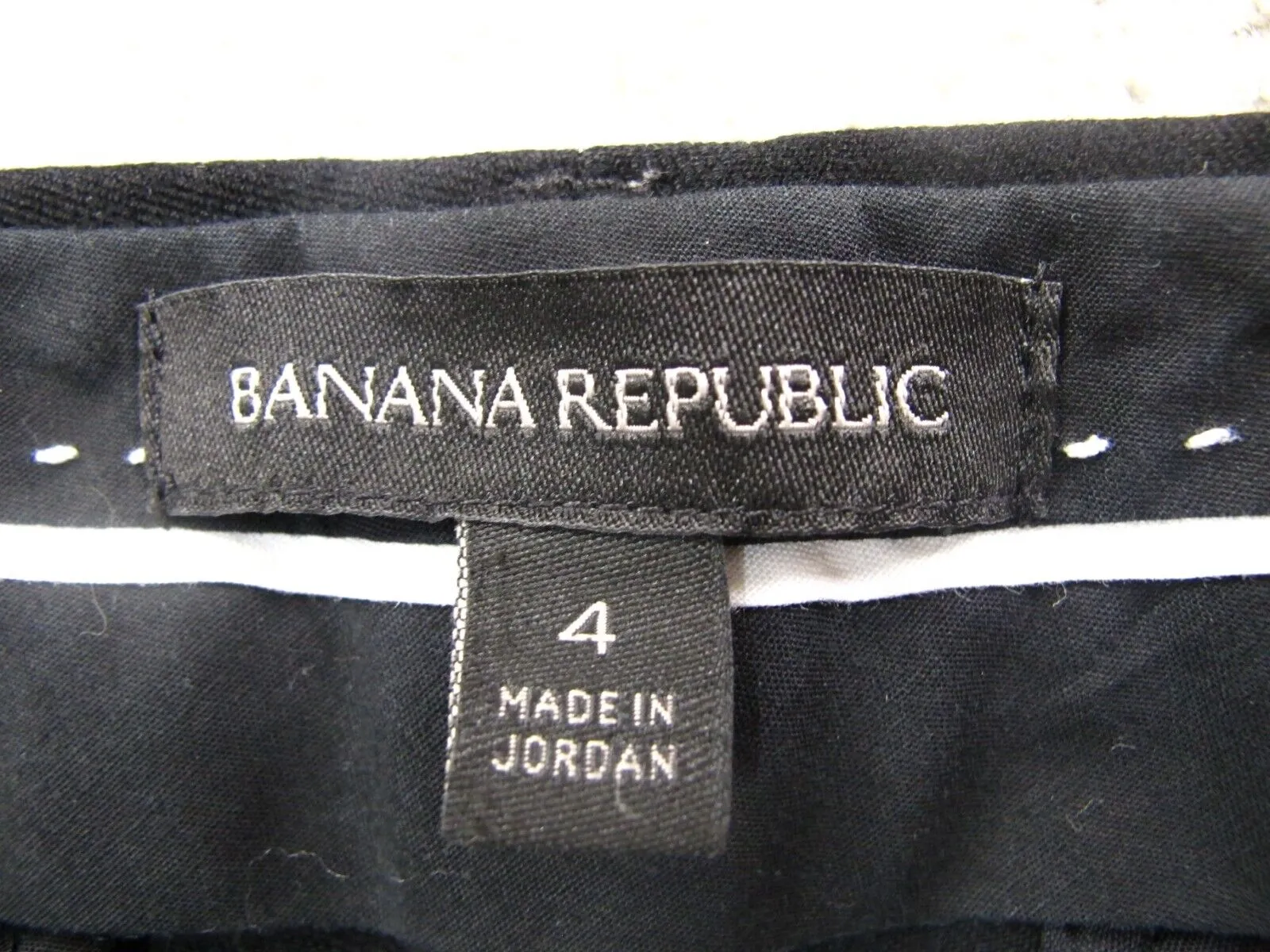 Banana Republic Women Pants Chino Pant Skinny Leg Pockets Mid Rise Black Size 4