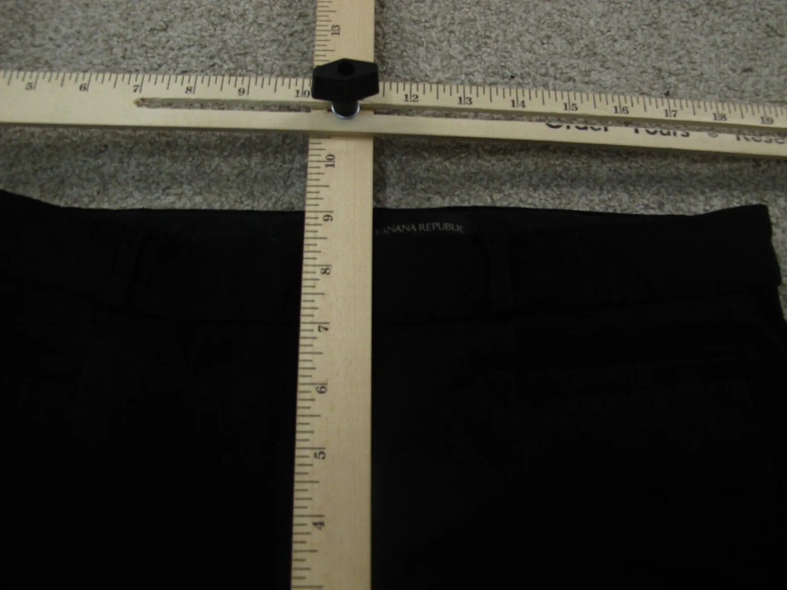 Banana Republic Women Pants Chino Pant Skinny Leg Pockets Mid Rise Black Size 4