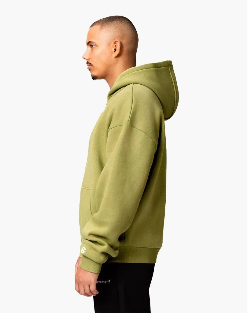 BASIC ZIP-HOODIE (DARK GREEN)