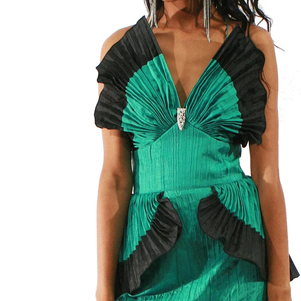 BB Collection Peplum Dress - Green
