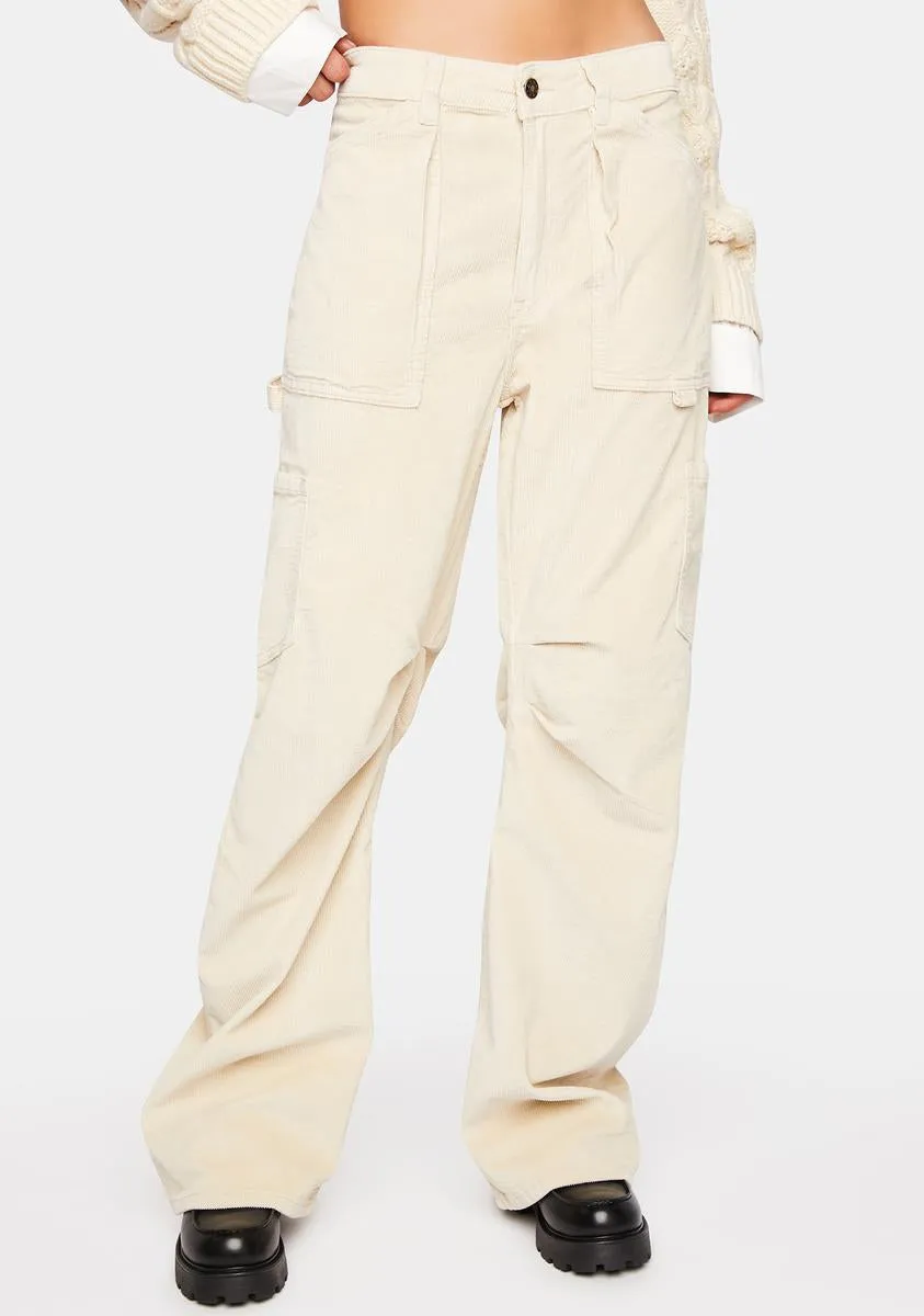 Beige Cord Miami Vice Pants