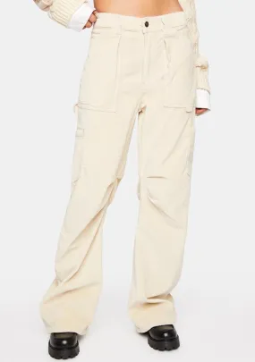Beige Cord Miami Vice Pants