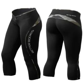 Better Bodies Shaped 3-4 Tights - Black-Camoprint