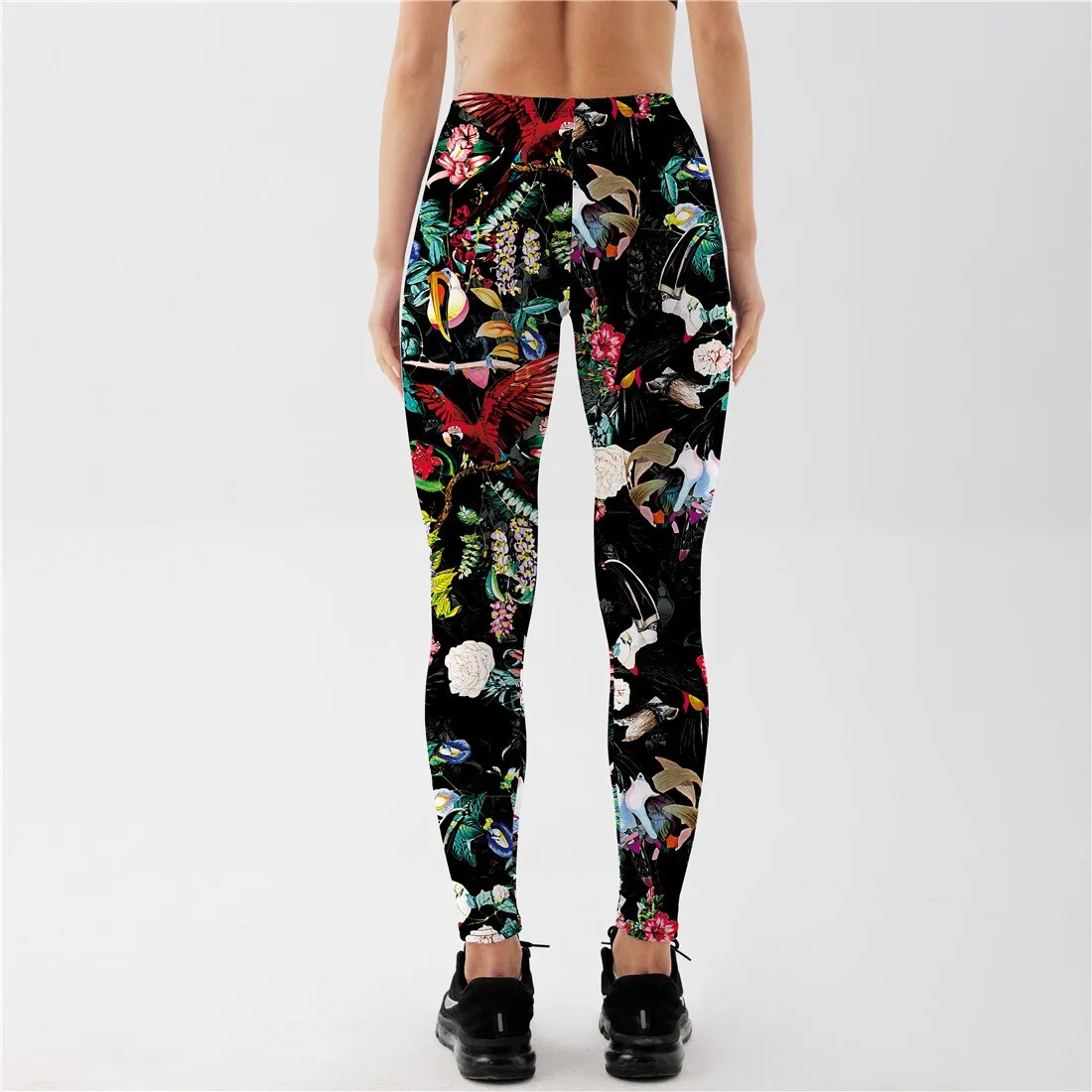 Bird Flowers Coloful leggings Women‘s Print Sexy Leggings Exercise