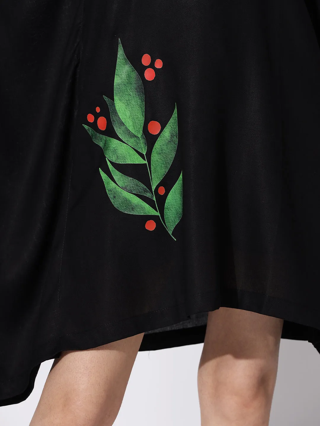 Black Rayon Kaftan - Eve