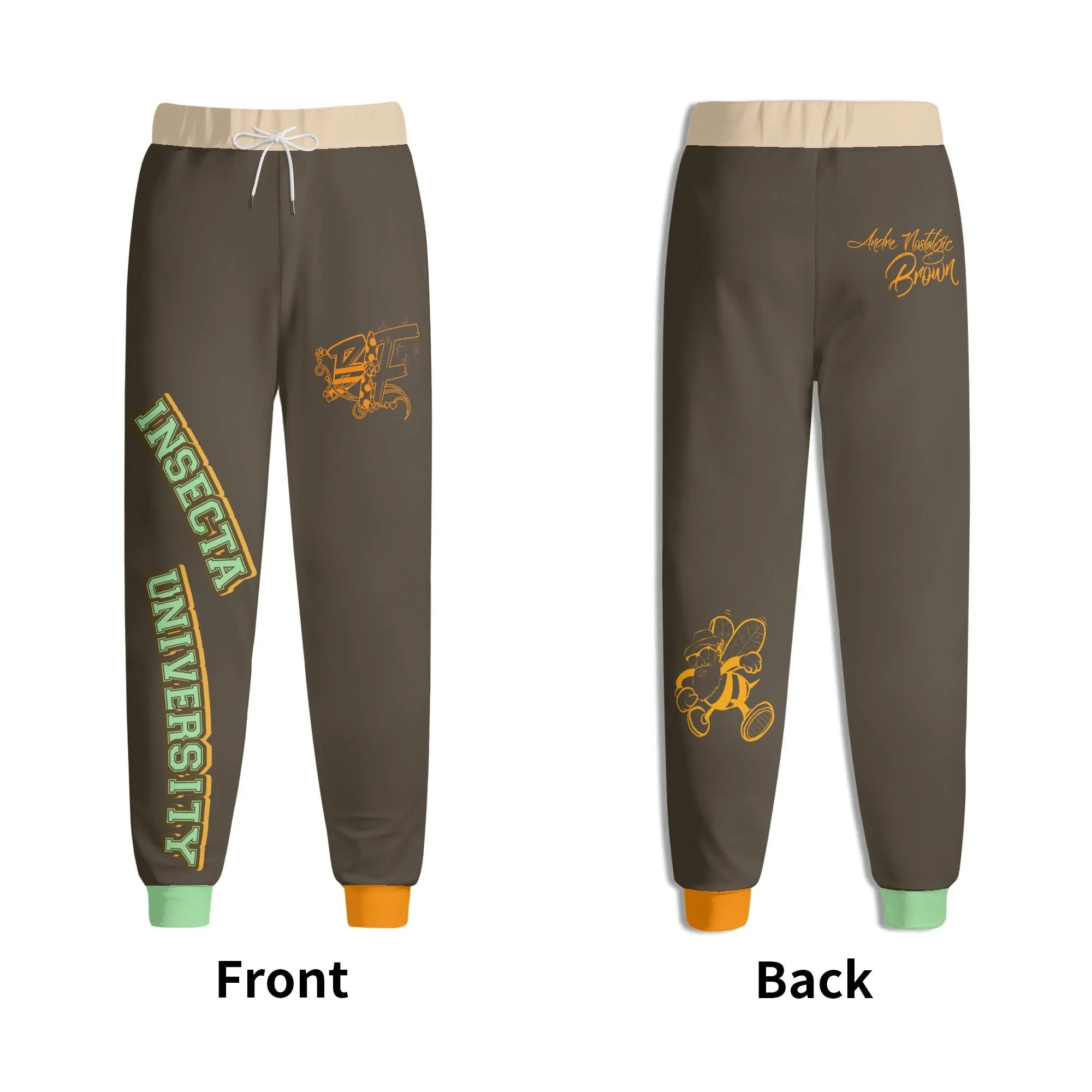 Blk Insct Famili Unisex 3D Adult Joggers Sweatpants