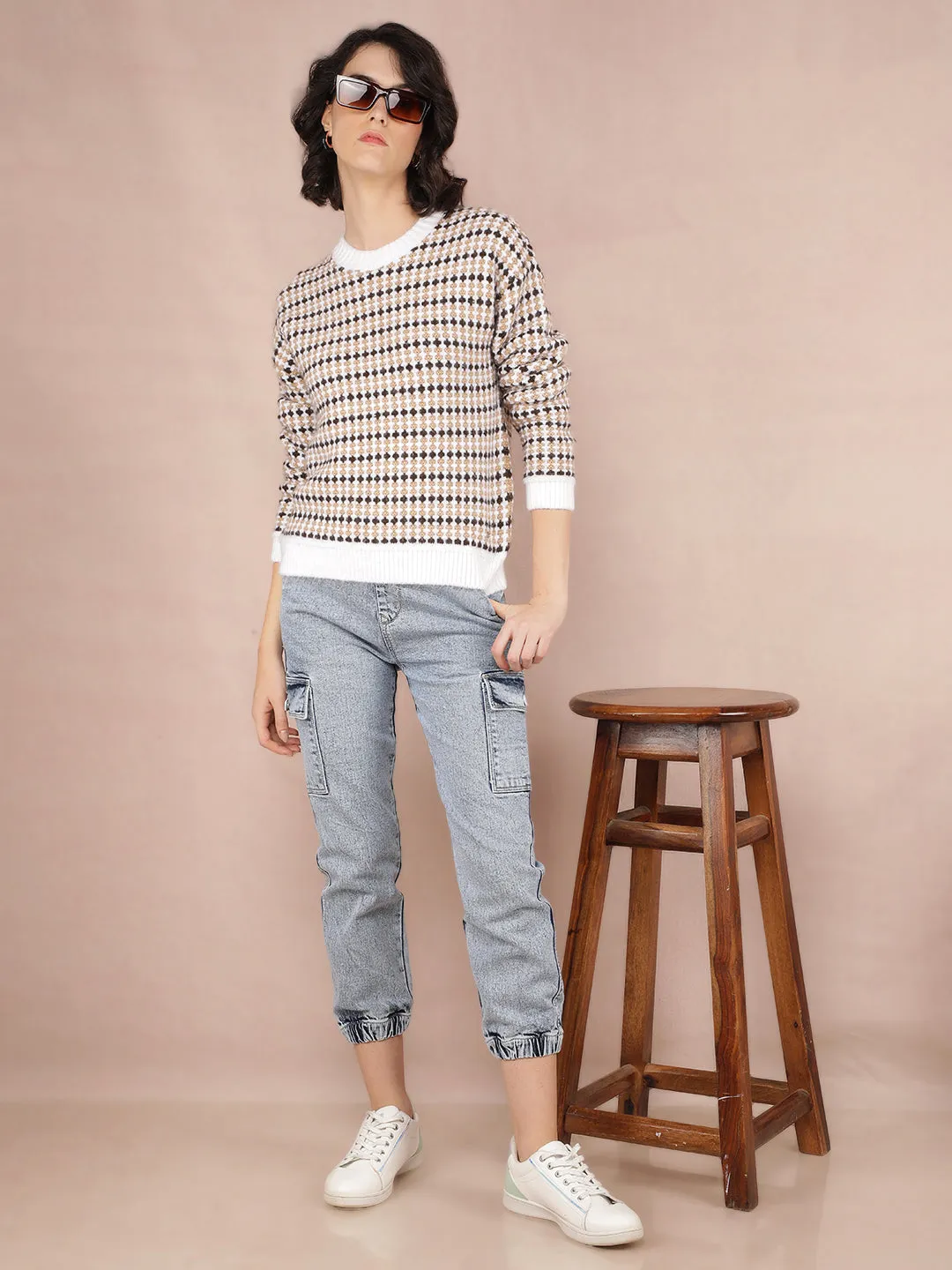 Blue Straight Joggers Jeans