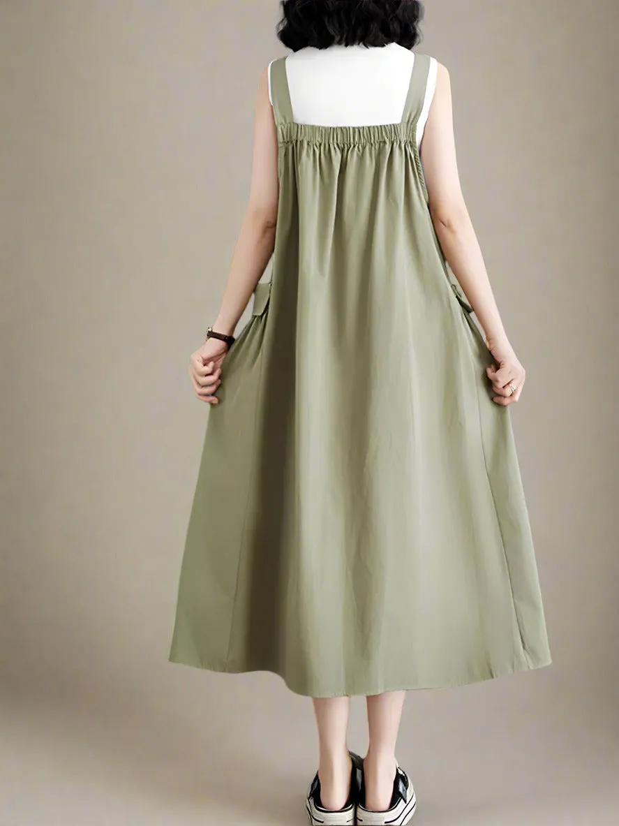 Boho Breeze Sleeveless Overall Dungaree