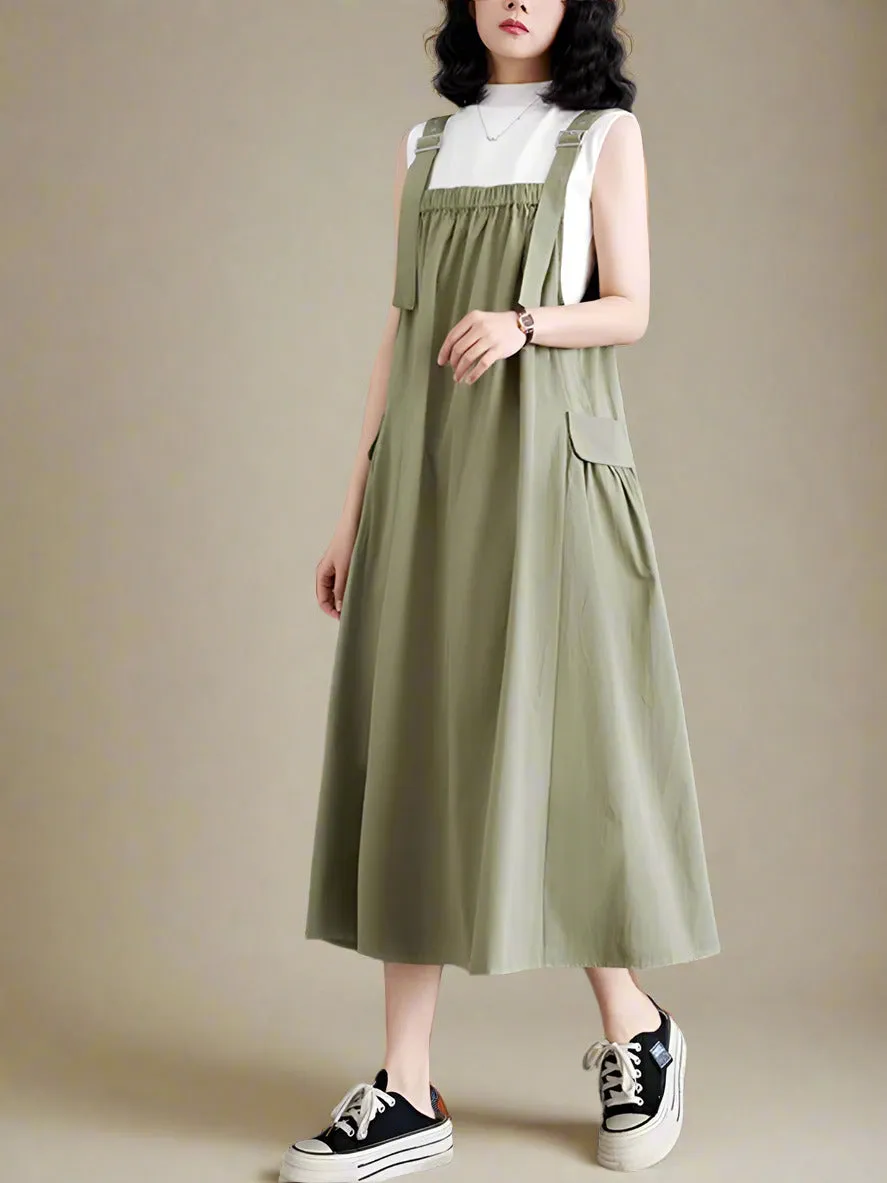 Boho Breeze Sleeveless Overall Dungaree