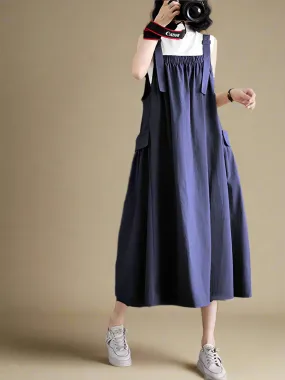 Boho Breeze Sleeveless Overall Dungaree