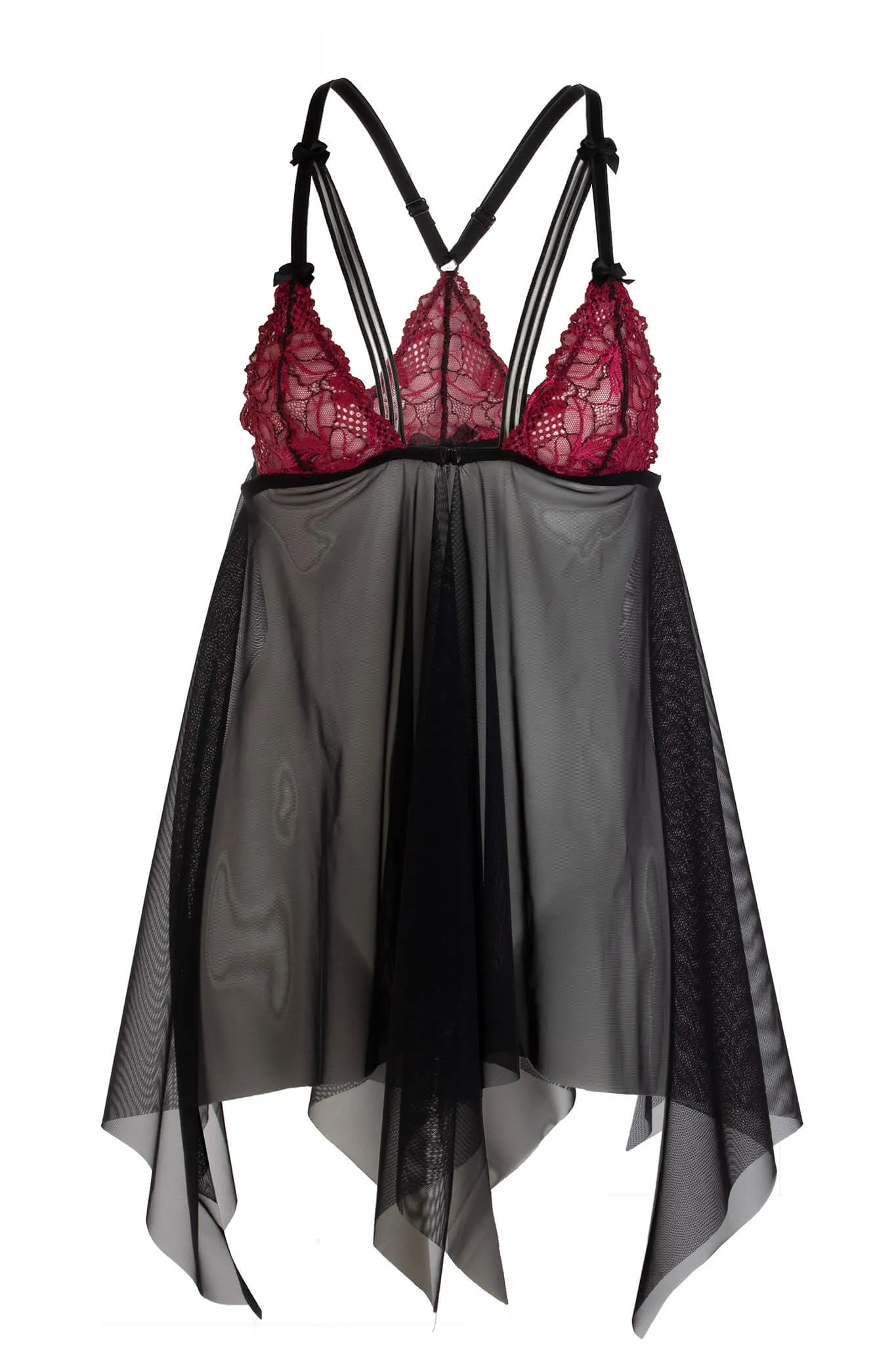 Bordeaux Lace Babydoll