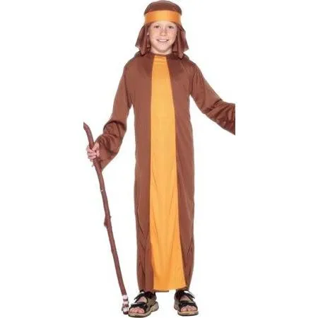 Boys Brown Shepherd Christmas Fancy Dress Costumes
