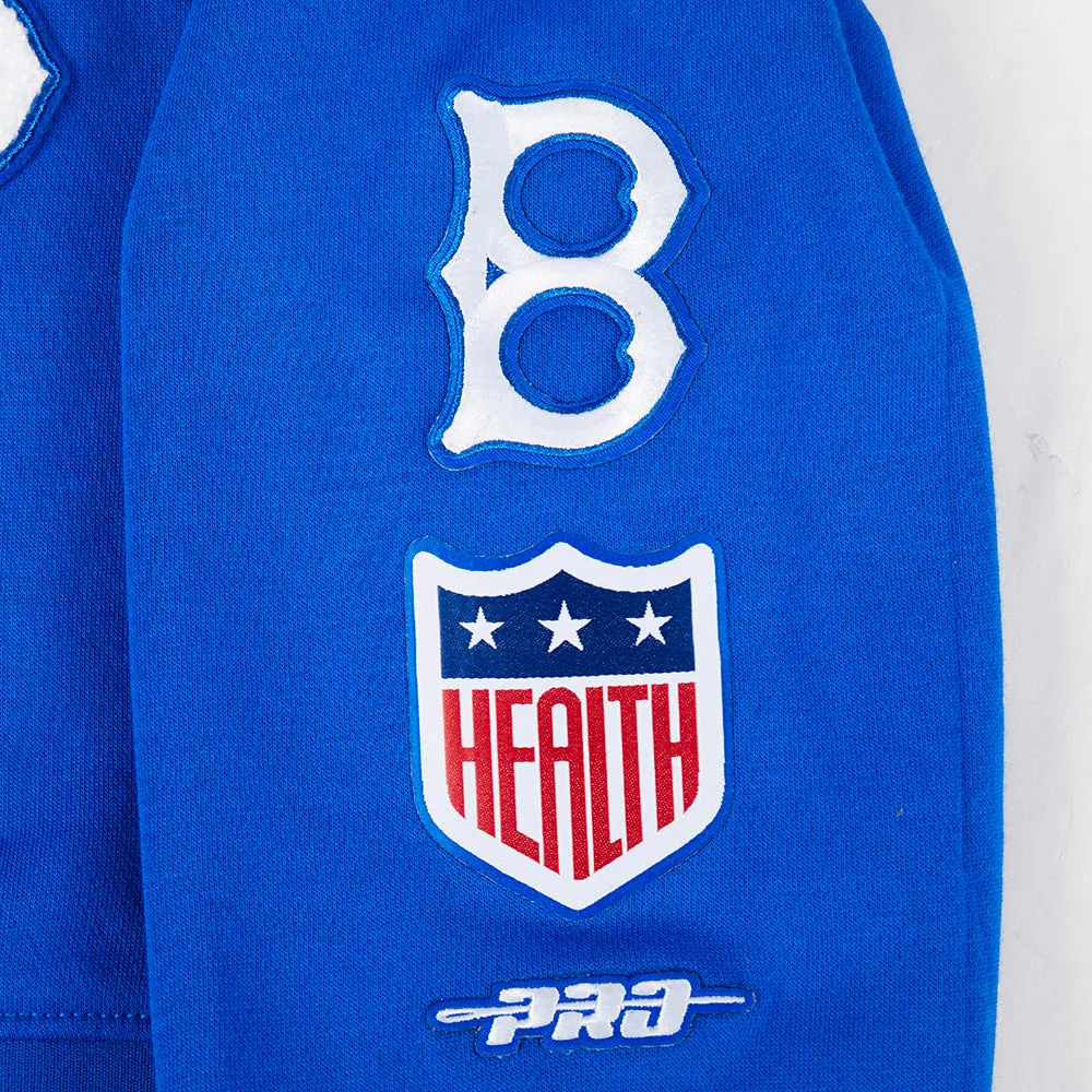 BROOKLYN DODGERS RETRO CLASSIC TODDLER GIRLS RIB FLC PO HOODIE (ROYAL BLUE)