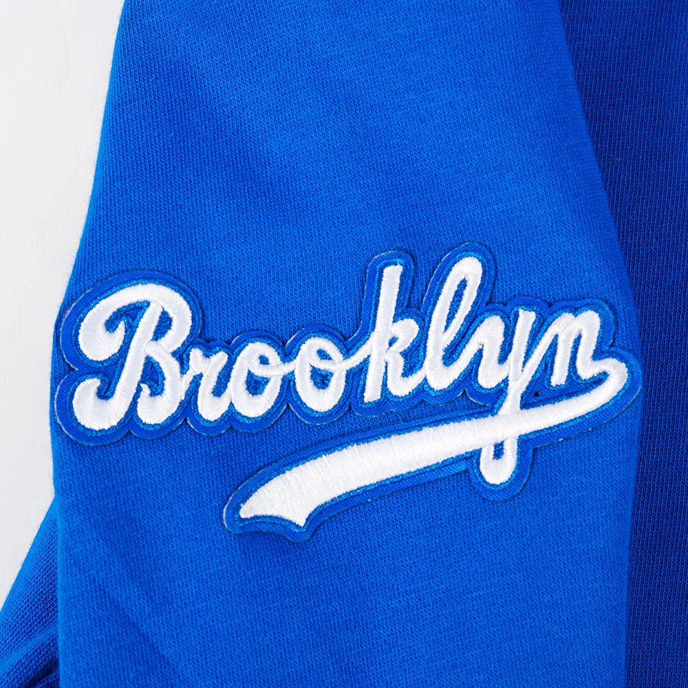 BROOKLYN DODGERS RETRO CLASSIC TODDLER GIRLS RIB FLC PO HOODIE (ROYAL BLUE)