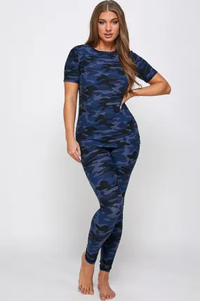 Camo Brushed Leggings Set