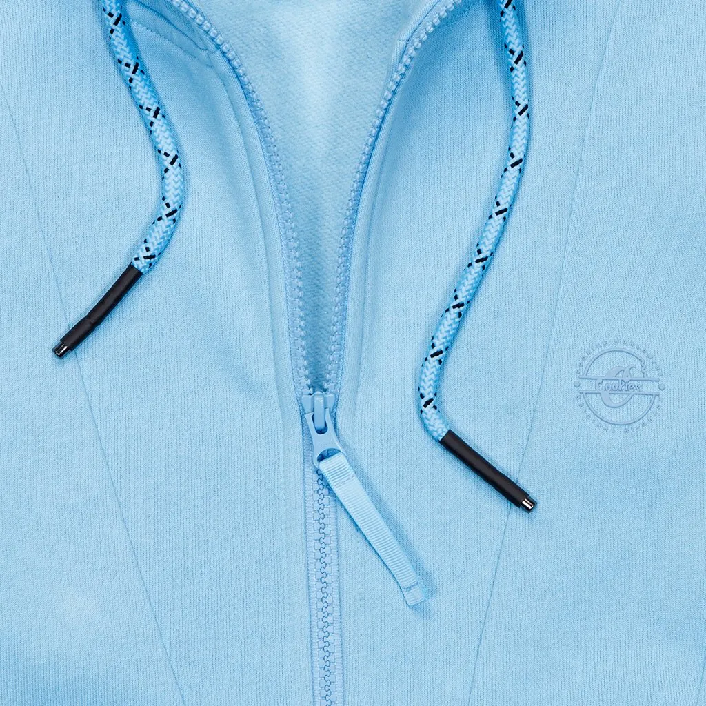 Carpe Diem Zip Up Set-Carolina Blue