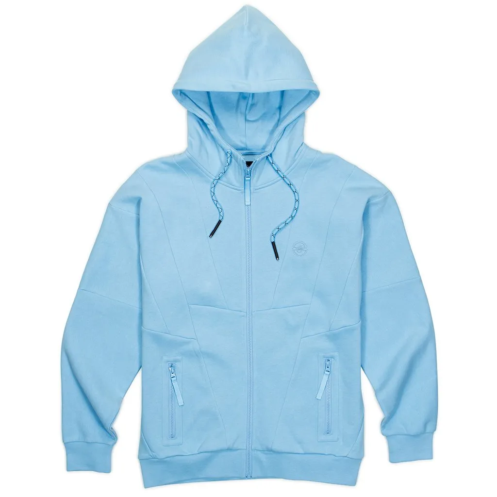 Carpe Diem Zip Up Set-Carolina Blue