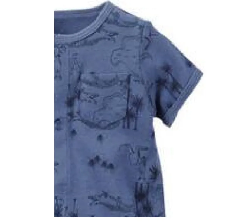 Carter's Snap-Up Cotton Romper - Blue
