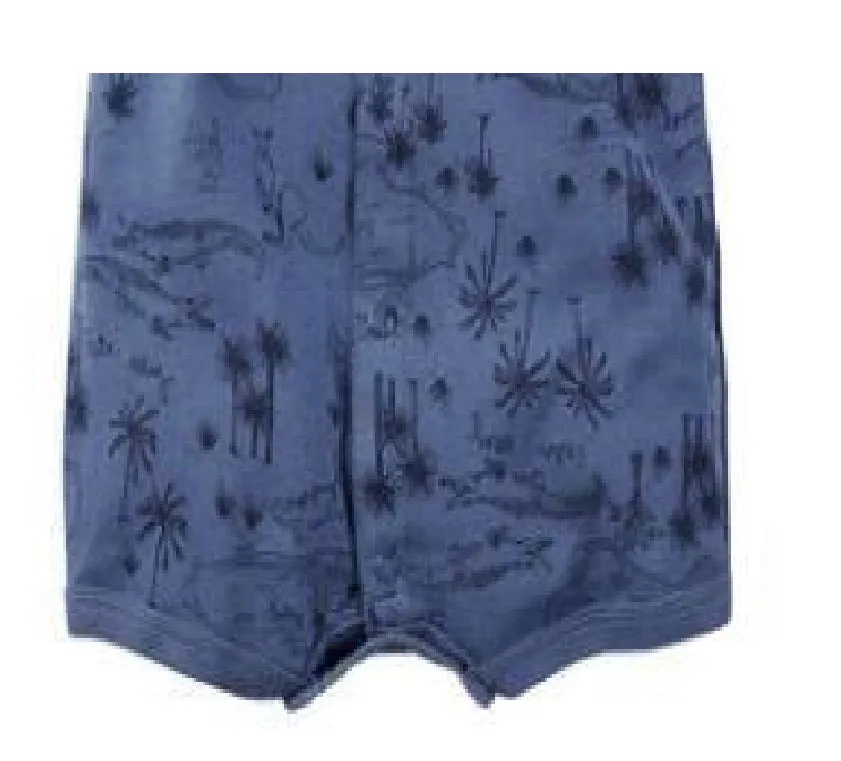 Carter's Snap-Up Cotton Romper - Blue