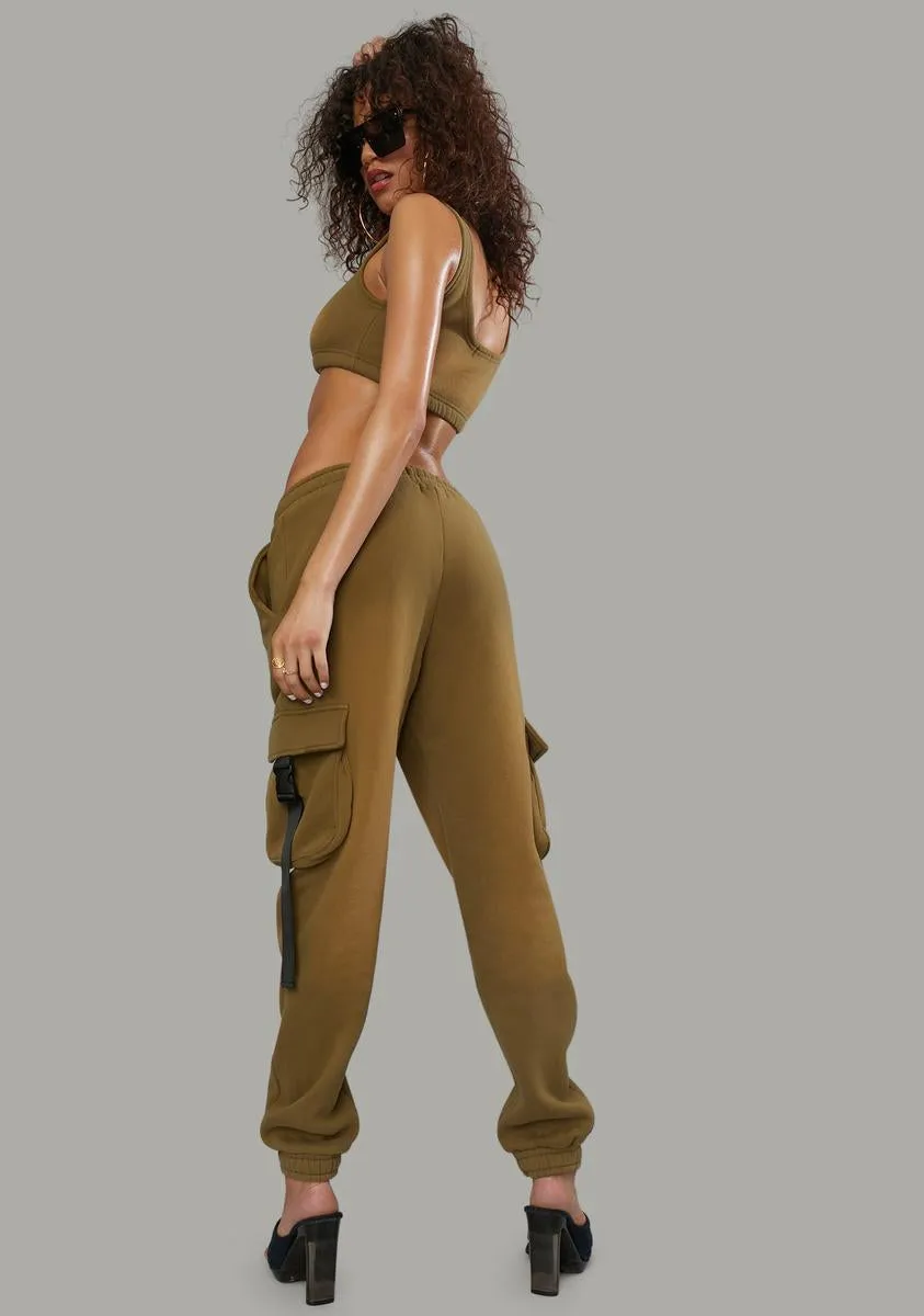Category Is Fierce Cargo Joggers Set