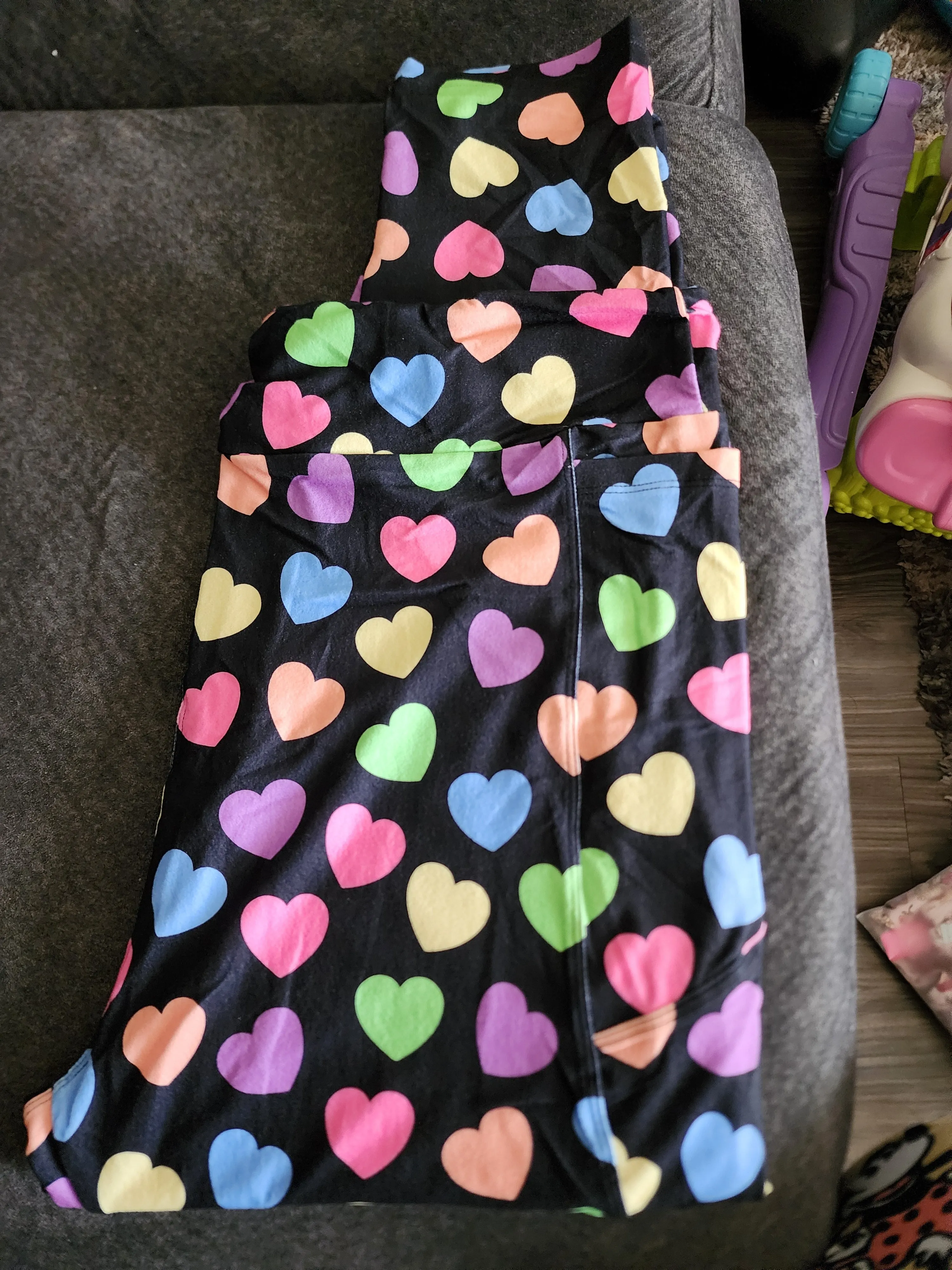 *Charlies Project Pastel Heart Leggings